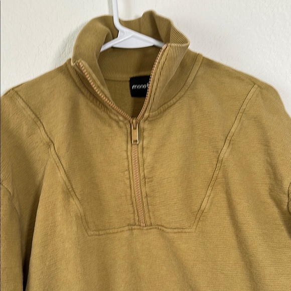 Mono B Women's Tan Quarter-Zip Top - Picture 4 of 7